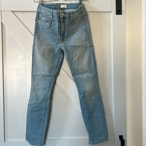 Mother jeans the looker lighter crop 26